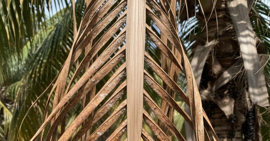 diseased palm tree for lethal bronzing in Northeast Florida